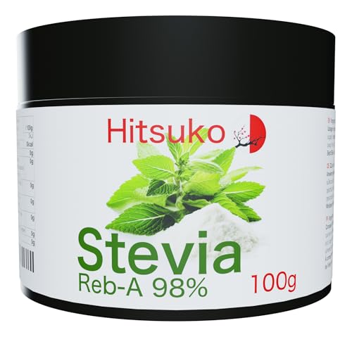 Polvo de Stevia Ultra-Concentrada (100g) | RebA-98 Puro al 98% | 470x Más Dulce que el Azúcar