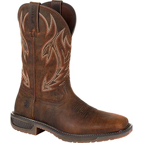 Durango Men's Workhorse Western Boot, Prairie Brown, 10 Wide