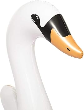 Bestway 41120-19 Inflatable Luxury Swan Ride-On, Swimming Pool Float, White, 12.0 cm*169.0 cm*169.0 cm