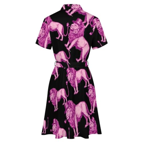 Vestido camisero midi transpirable con botones de verano 6