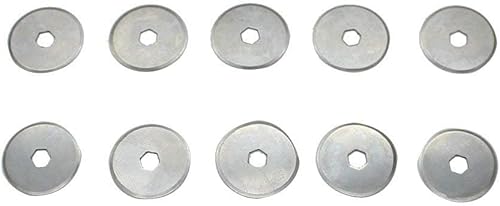 Miniatura 8 de AUTOTOOLHOME Cuchillas de corte rotativas de 0.709 in, paquete de 10 cuchillas rotativas de repuesto, tela de corte, acolchado, álbum de recortes,