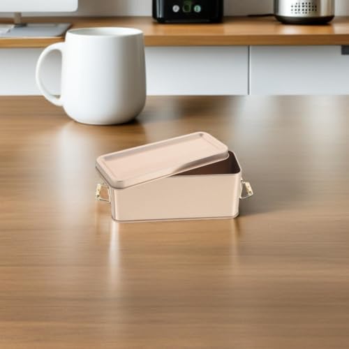 Lata de galletas de hojalata rectangular para almacenamiento de repostería 3