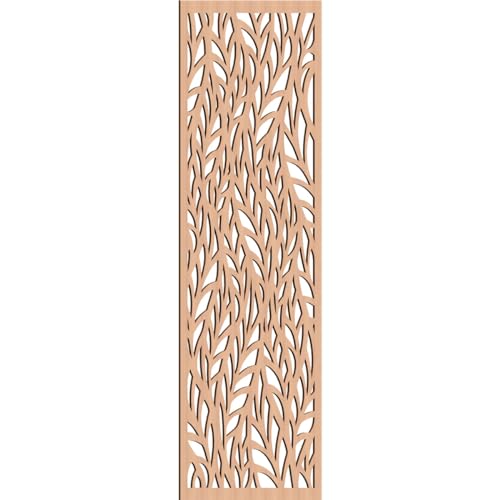 Image of 37 3 /8 inchW x 94 3 /8 inchH x 3 /8 inchT Ortonville Decorative Fretwork Wood Wall Panels, Alder