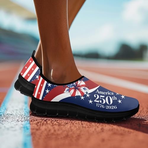 Image of Womens Slip On Walking Shoes Non Slip Loafer Breathable Holiday Travel Shoe Lightweight Casual Low Top Sneakers SizeUS 5.5-11.5