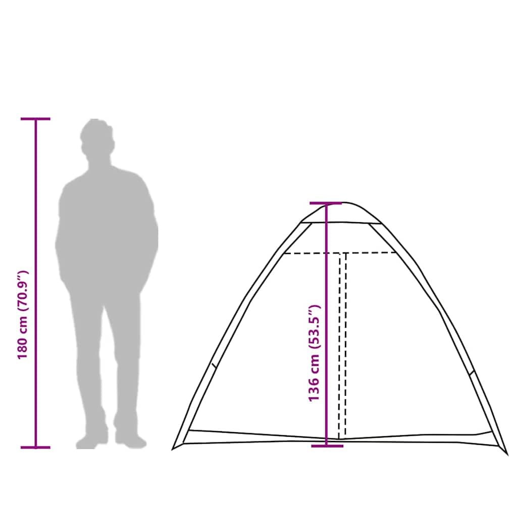 Tenda da campeggio a cupola, verde oliva, impermeabile, in poliestere, leggera, con borsa per il trasporto, per attività all'aperto, campeggio, escursionismo, festival