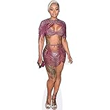 Blac Chyna (Chain Dress) Silhouette en Carton Taille Mini