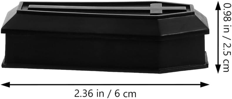 Mini Halloween Coffin, 2pcs Mini Coffin Boxes, Halloween Prop, Shaped Treat Box, Candy Box with Lids, Trick or Treat Candy Decoration image 5