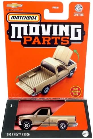 Matchbox Moving Parts 1995 Chevy C1500 Diecast Toy Car Gold