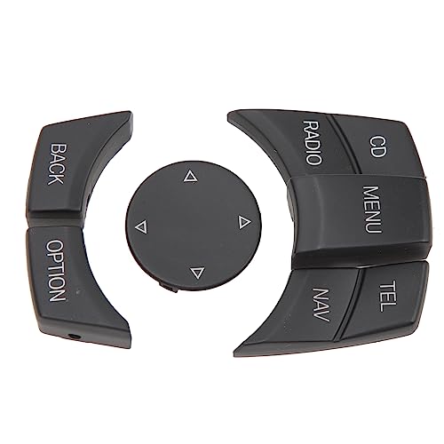 Boutons de commande multimédia ABS noir mat pour console centrale BMW Série E - 2