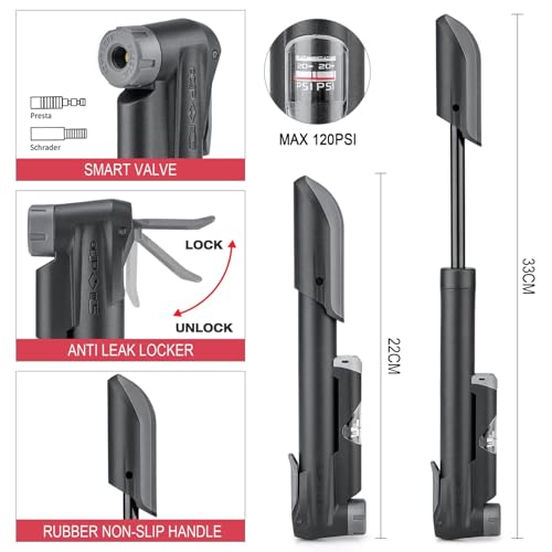 Cxwxc Bicycle Repair Tool Kit With Bike Pump & Saddle Bag thumb #3