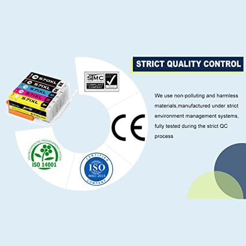 ONEINK 20Pack 570 571XL Ink Cartridges Replacement for Canon 570 570xl 571 571xl Ink Cartridges, Premium High Yield 570xl 571xl Ink Cartridges for Canon PIXMA MG5750 TS5050 TS5051 MG6850 TS6051