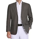 Teemlanny Blazer Hombre Chaqueta Traje Regular Fit y Estampado Pata Gallo Americana Hombre Casual elástica 2 Botones para Viajes Negocios