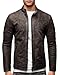 Crone Epic Herren Lederjacke Cleane Basic Leder Jacke in vielen Varianten und Farben (L, Elephant (Nubukleder)