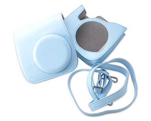 Insta Case for Fujifilm Instax Mini 8 with Free Shoulder Strap - Blue