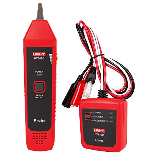 UNI-T UT682D Netzwerk-Drahttester, Tracker, RJ11, RJ45-Drahtleitungsfinder, Lan-Tester, Handkabeltestgerät für Netzwerk