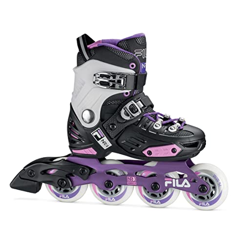 FILA SKATES 010620135 NRK G Junior Inline Skate Kid Black/Violet/Pink Tamaño M 32 35
