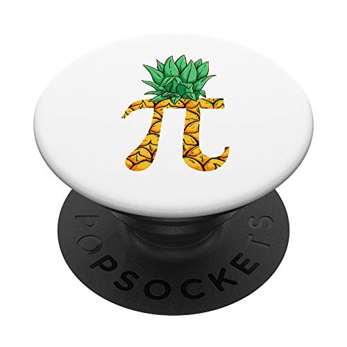 Día del Pi de Piña Profesor de Matemáticas Divertido PopSockets Agarre y Soporte para Teléfonos y Tabletas