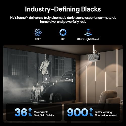 Valerion VisionMaster Max 4K Laser Projector, 3500 ISO Lumens, Anti-RBE, Speckle-Reduction, Flagship Black Level, 0.9–1.5:1 Optical Zoom, 300", IMAX Enhanced, HDR10+, 3D, Gigabit 4ms 240Hz - View 6