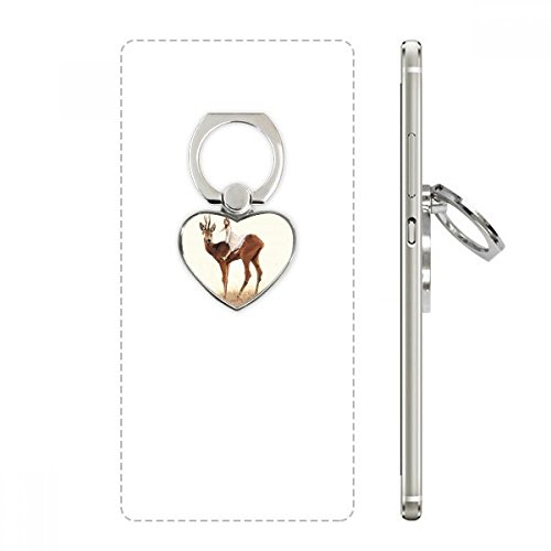 Anneau support de téléphone cadeau original motif cœur de deer romantique