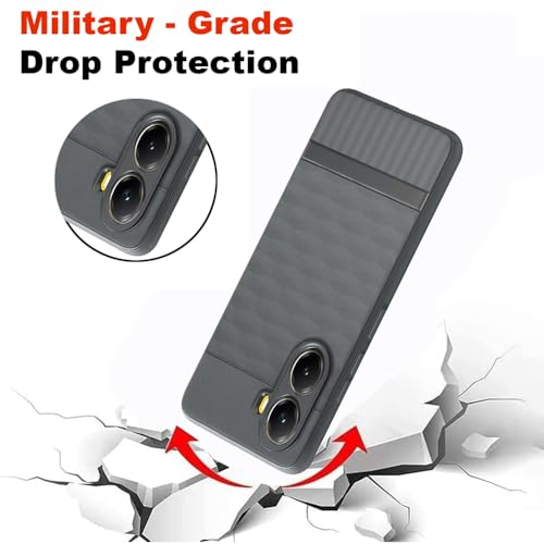 Image of Shockproof Case for Poco X7 Pro 5G | Full Camera Protection | TPU Flexible Back Cover for Poco X7 Pro 5G (Graphite Grey)