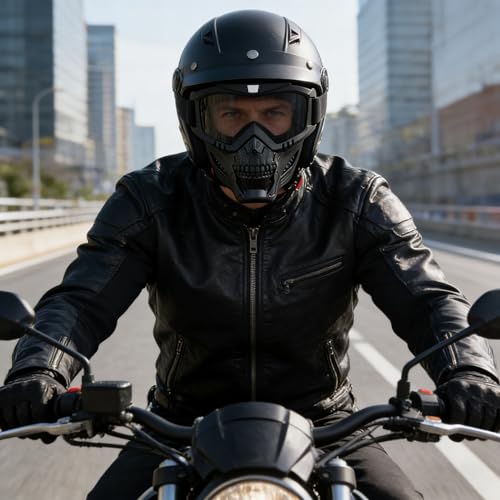 Image of Motorcycle Face Mask Full Face,Dirt Bike Goggles Motocross, ATV, Offroad, Riding Racing Goggles for Men Women