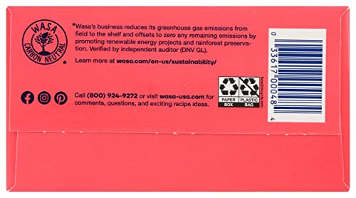 Wasa, Gluten Free Sesame & Sea Salt Crispbread, Net Wt. 6.1 Oz #TOP5