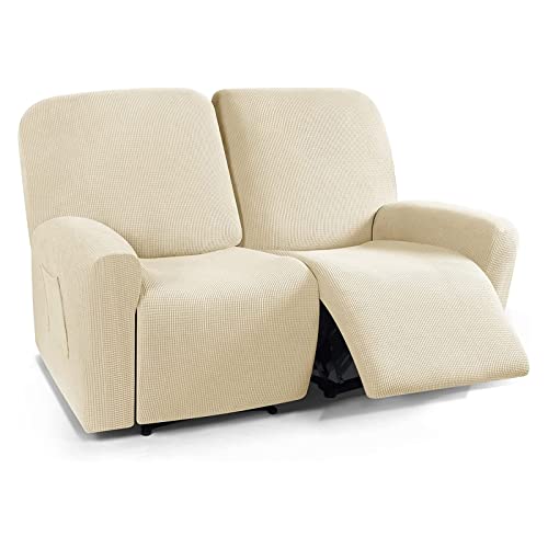Funda de sillón relax elástica de 6 piezas lavable para sofá reclinable modular 2