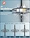 SEIRIONE Rustproof Shower Corner Caddy Organizer for Bathroom, 4-Tier Adjustable Bathroom Shelf with Tension Pole, Solid Rack Ideal for Bathtub Storage, 34 to 116 Inch Height, Black