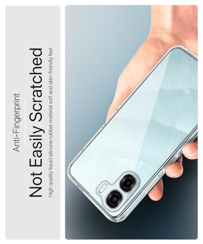 Image of WOW IMAGINE Transparent Back Cover Case for Oppo K14x 5G | Oppo A6x | A6s 5G | Raised Bumps for Full Device & Camera Protection Shockproof TPU Silicone Back Case Mobile Cover - Transparent