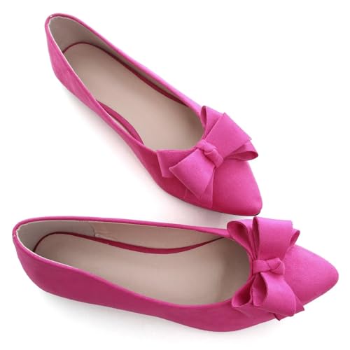 Image of SAILING LU Women's Bow-Knot Pointed Toe Ballet Flats