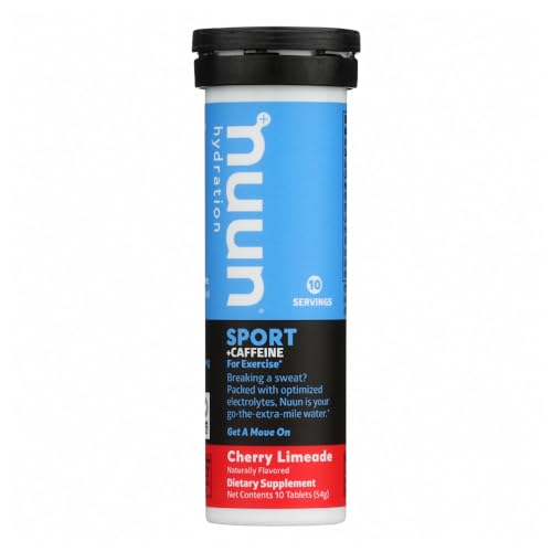 Nuun Energy: Cherry Limeade Electrolyte + Caffeine Tablets (3 Tubes