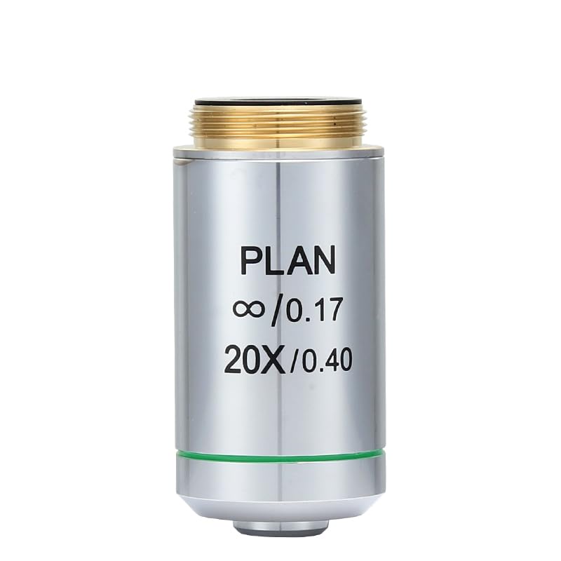 Objetivo Profesional Infinity Plan de 1 Pieza, Objetivos acromáticos de 195° for microscopio Olympus.(Infinity 40X)