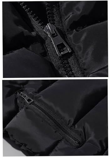 Men's Down Vest Zipper Slim Warm Vest Sleeveless Jacket Stand Collar Outerwear Vests3