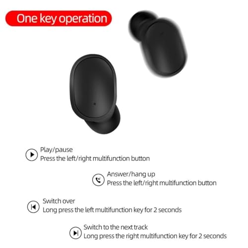 Image of VEROX Wireless TWS Buds Mini Earbuds 25hrs Playtime with ENC Bluetooth 5.3, Deep Bass, Touch Control, Voice Assistant & Fast Charging - Black