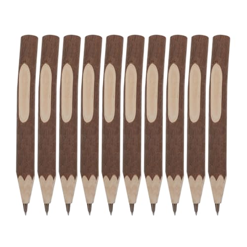 Lápices de madera natural UPKOCH 10 piezas 13 cm miniatura 1