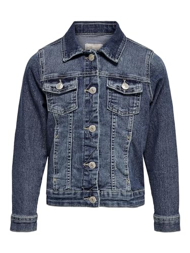 ONLY Konsara Med Blue Dnm-Chaqueta Vaquera, Medio De Mezclilla Azul, 164 para Mujer