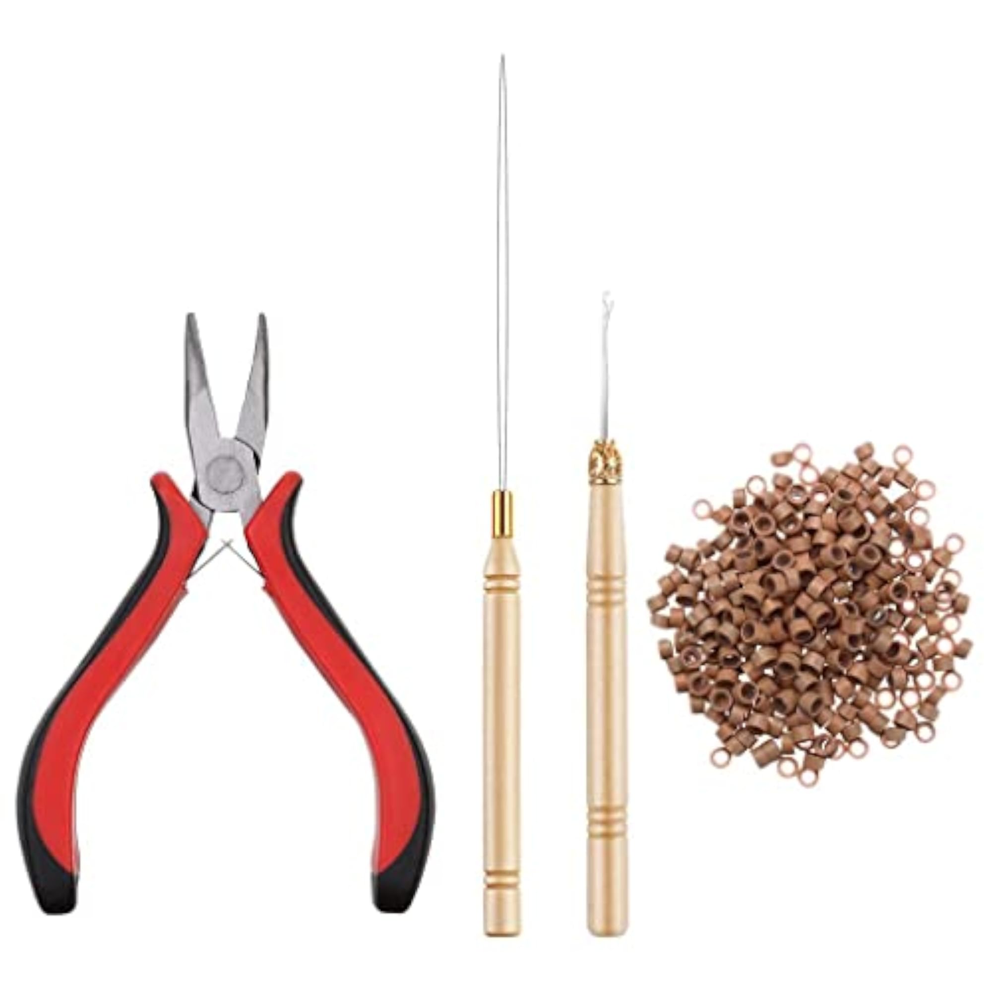 Micro Link Rings Beads Plier Hook Pulling Needle Tools