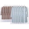 Custodie Per Abbigliamento GoMaihe - 12 Pezzi, Trasparenti, Antipolvere, Impermeabili, Con Zip