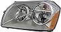 Gold Shrine For Dodge Magnum Headlight Lamp 2005 2006 2007 Halogen Chrome Trim Driver Left Side
