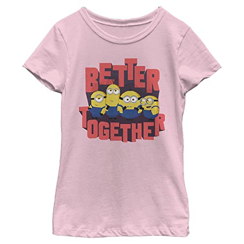 Fifth Sun Minions: Rise of Gru Better Together Girls Short Sleeve Tee Shirt
