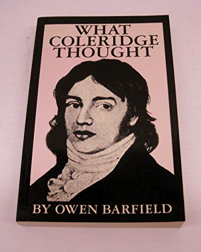 What Coleridge Thought 0819560847 Book Cover