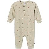 Includes one romper Made from warm and cozy mini waffle knit fabric Simple snaps for easy dressing and diaper changes Rounded, ribbed neckline for extra comfort Light green with falling leaves