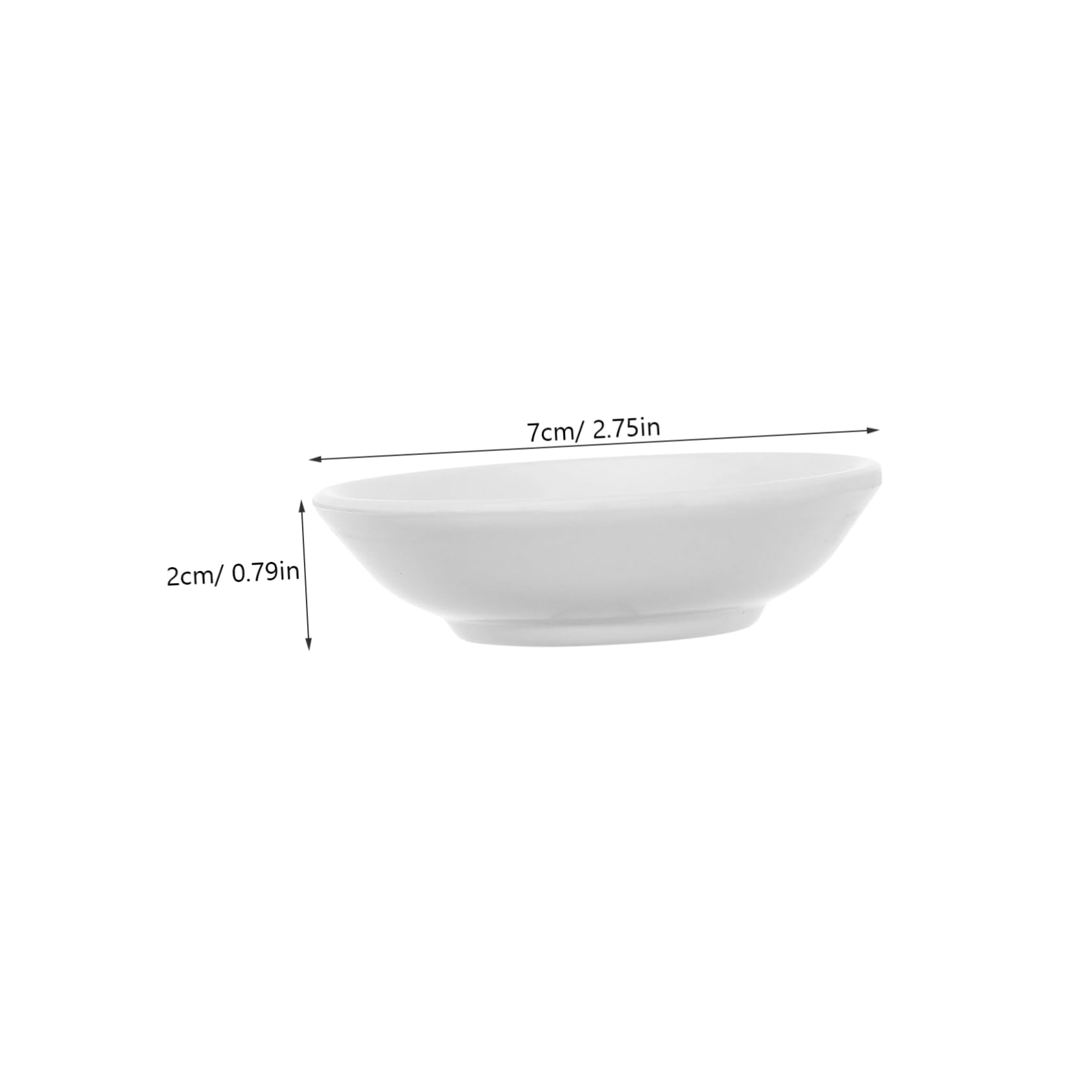 Cabilock White Dipping Sauce Trays 24 Small Condiment Bowls Great for Soy Sauce Sushi Seasonings Space-saving Dinnerware