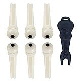 Acoustic Guitar Bridge Pins Pegs-6pcs with 1pc Bridge Pin Puller Remover，Ivory