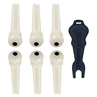 Guitar bridge pins-Comes with 6 pieces guitar pins , fits for most acoustic guitars and great replacements for your old or damage guitars. Bridge Pin Puller-1pc plastic pin puller inside for better convenience,no longer need pliers or side cutters to...