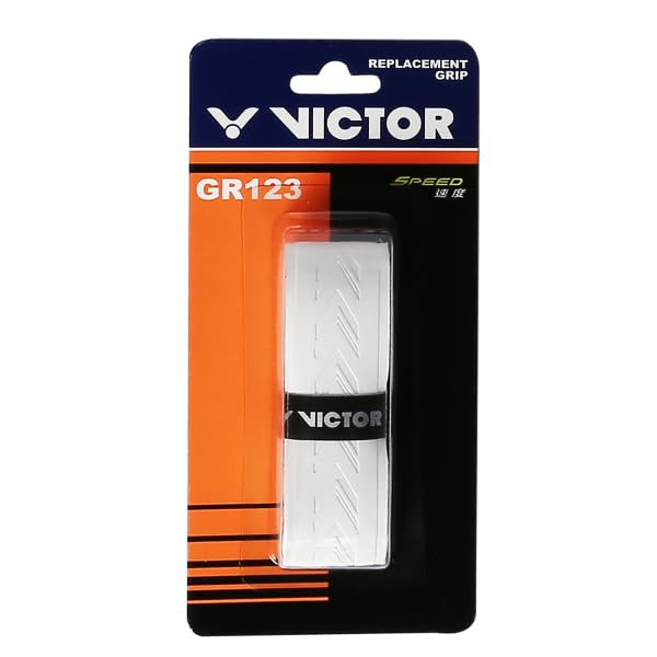 Victor GR123 Replacement Grip for Badminton Rackets (Pack of 1) (White) (B0DH7T3FYY) Amazon Price History, Amazon Price Tracker