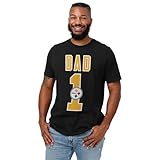 FOCO Men's Standard NFL Logo Tee 1 Dad T-Shirt, Team Color