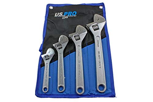 US PRO Tools 4pc Adjustable Wrench/Shifting Spanner Set 6