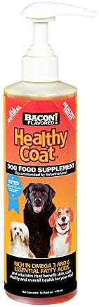 Healthy Coat Dog Food Supplement: Pint. Excessive Shedding, Itching, Hot Spots, Allergies, Immune System