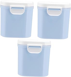 FOMIYES 3 Peças Recipientes De Doces Recipientes De Alimentos Para Alimentos Recipiente De Lanche De Viagem Recipiente De Leite Em Pó Dispensador De Fórmula Recipientes Seláveis Caixa